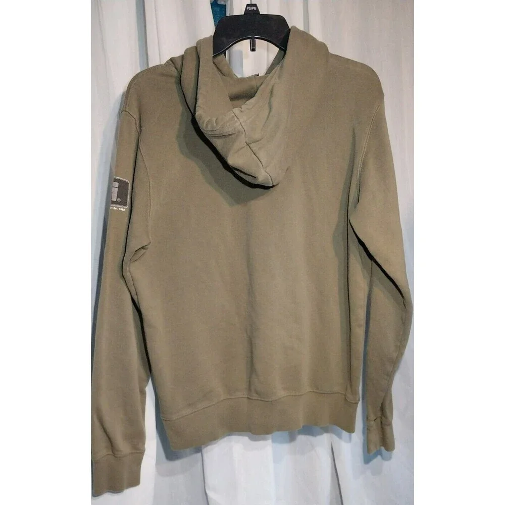 The North Face Hoodie Mens S Green Sweatshirt Camping Hiking Sweater Steamboat